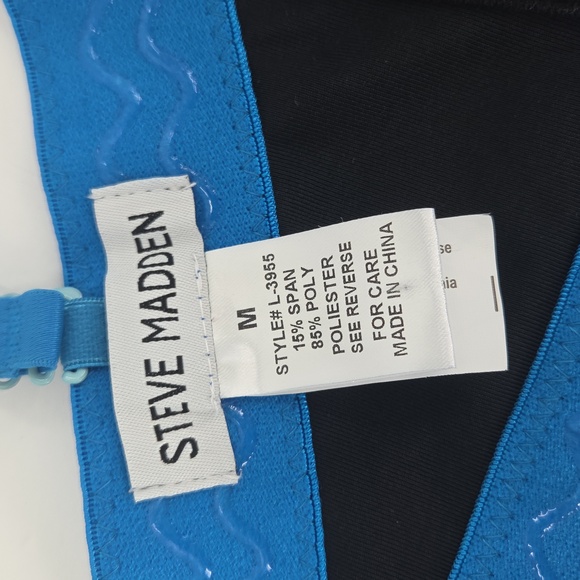 Steve Madden Shiny Blue Bra - Picture 4 of 5